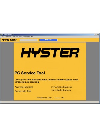 2018 newest hyster PC Service Tool v 4.91 diagnostic and programming program with patch login files